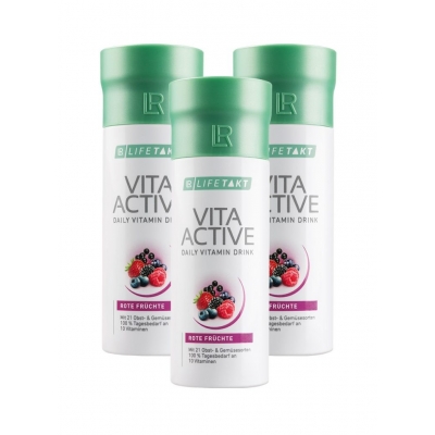 Vita Active Red Fruit  Witaminy 150ml Trójpak