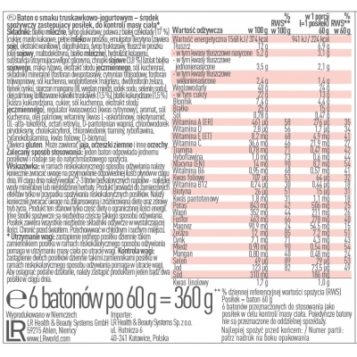 Baton o smaku truskawkowo-jogurtowym Figu Active LR 6 sztuk